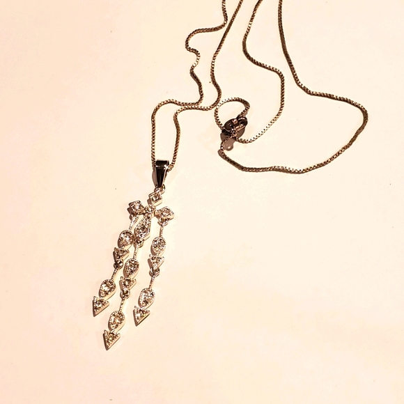 925 Sterling Silver Necklace Chain Cross Pendant - Picture 8 of 11